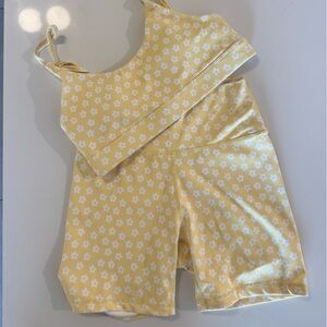 Wilo Yellow Floral Workout Set